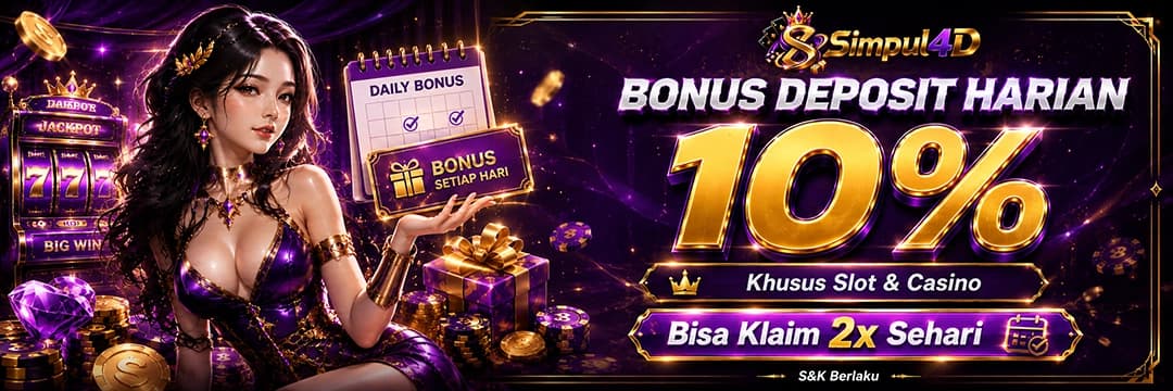 Bonus Deposit Harian 10%